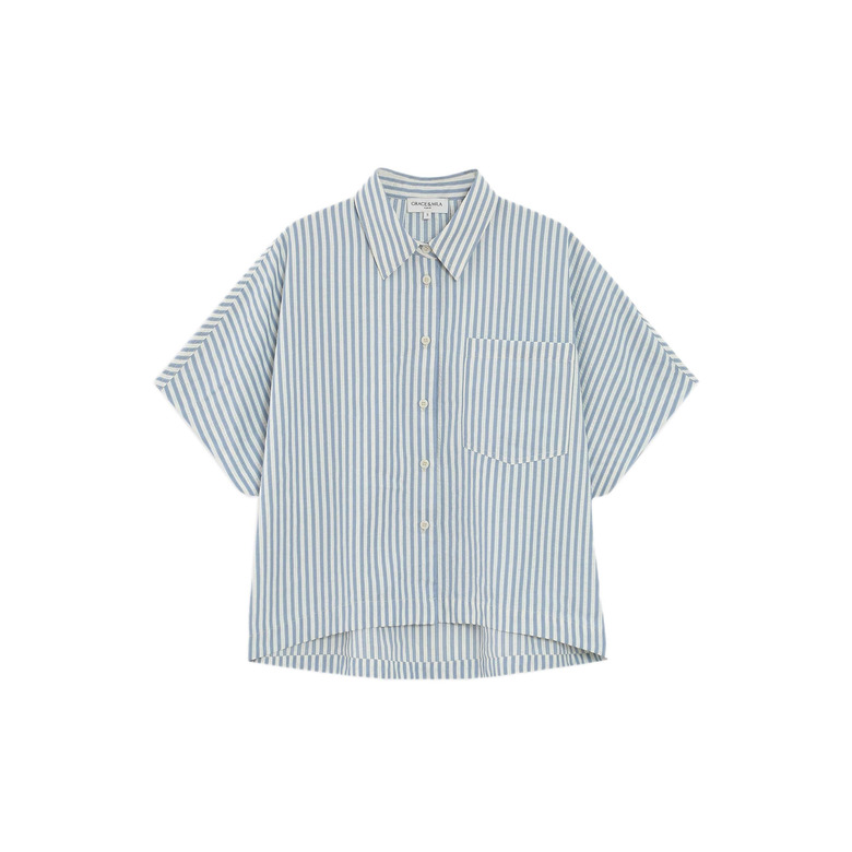 Grace & Mila blouse blue 1