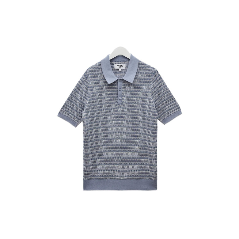 Wax London polo blau 1