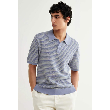 Wax London polo blau