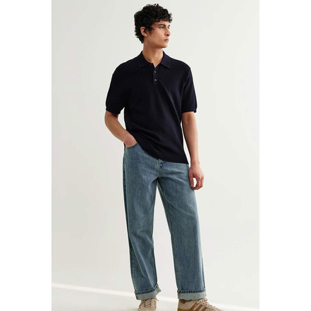 Wax London polo blau