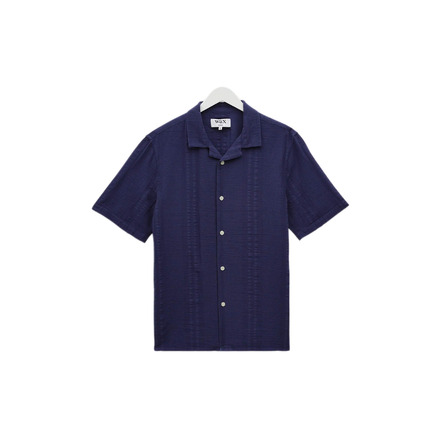 Wax London hemd blau