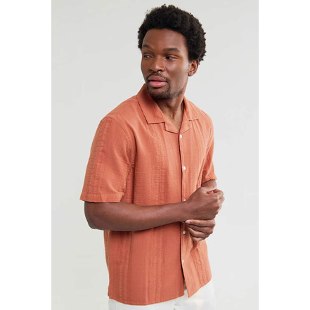 Wax London hemd orange