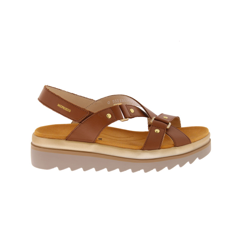 Mephisto sandales cognac 1