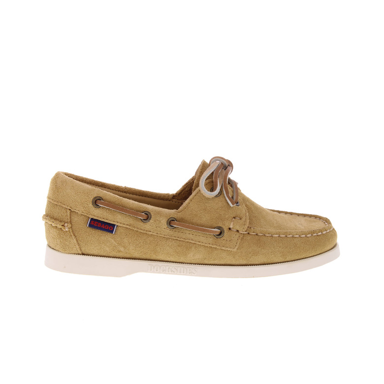 Sebago boat shoes beige 1