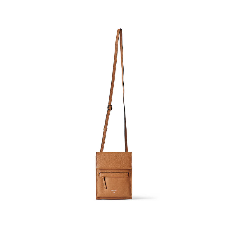 Crinkles Sibel crossbody camel 2