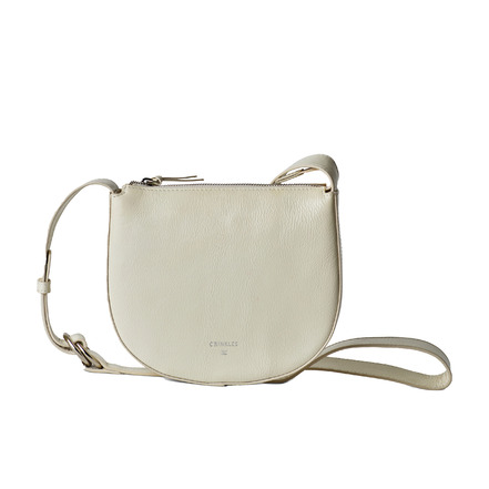 Crinkles Sibel crossbody ecru