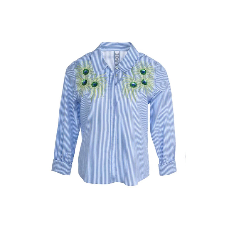 Dame Blanche chemisier bleu 1