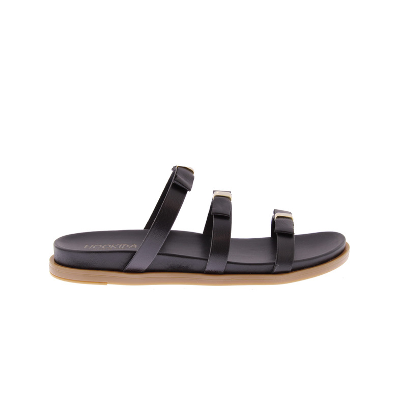 Chelini slippers zwart 1