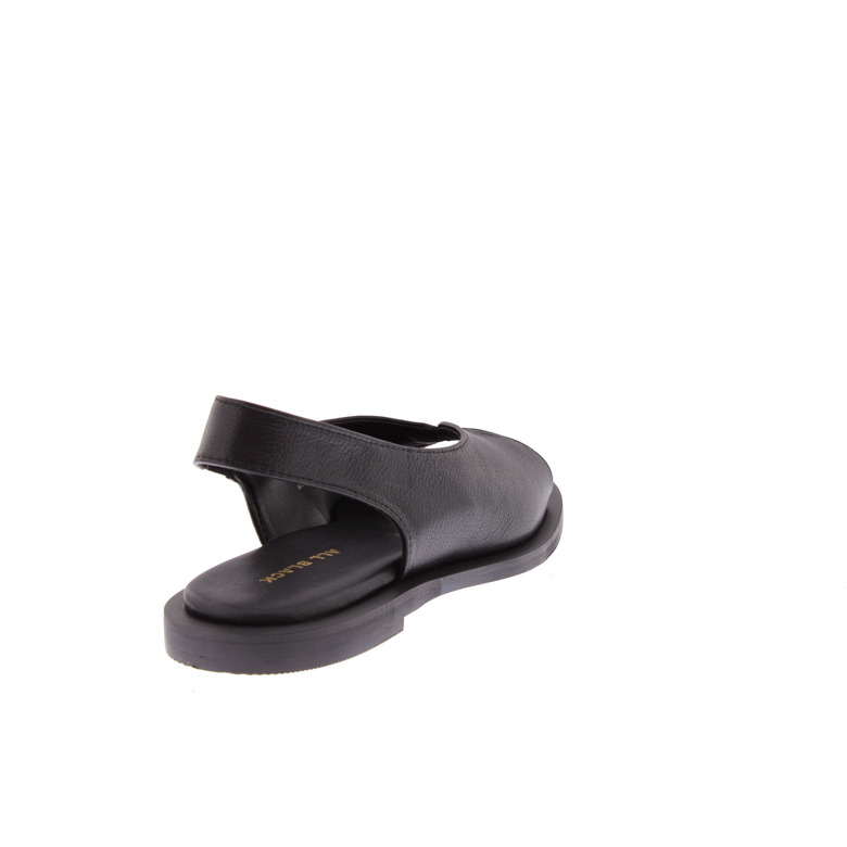 All Black sandalen zwart 4