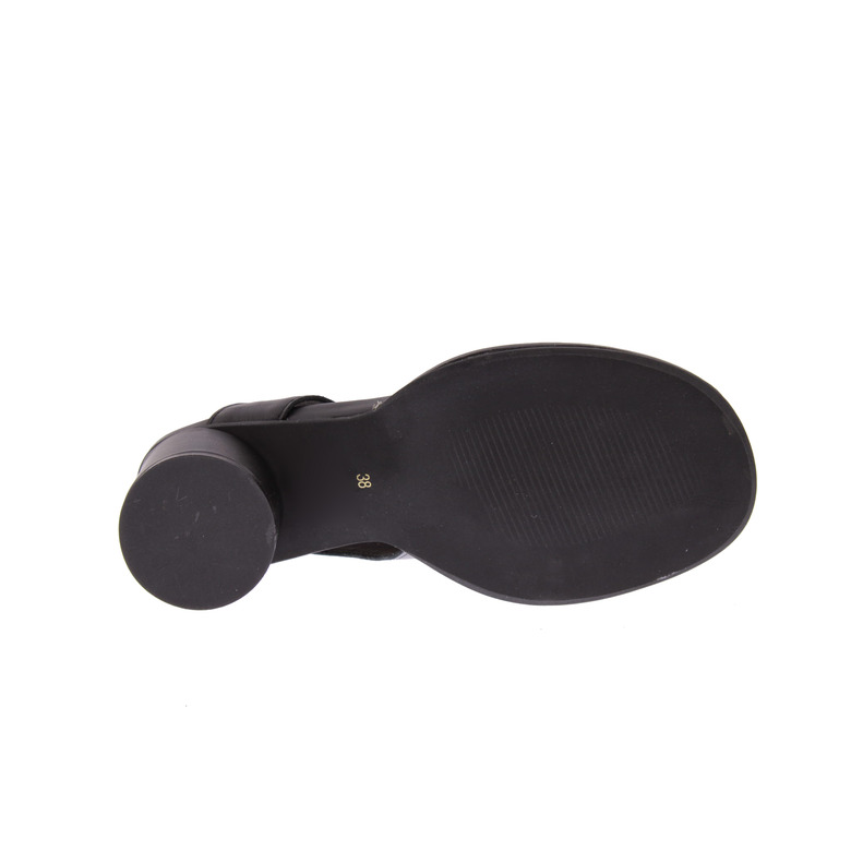 All Black sandalen zwart 5