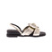 All Black sandalen goud 1
