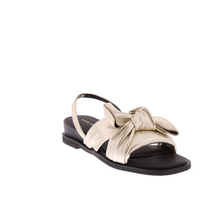All Black sandalen goud