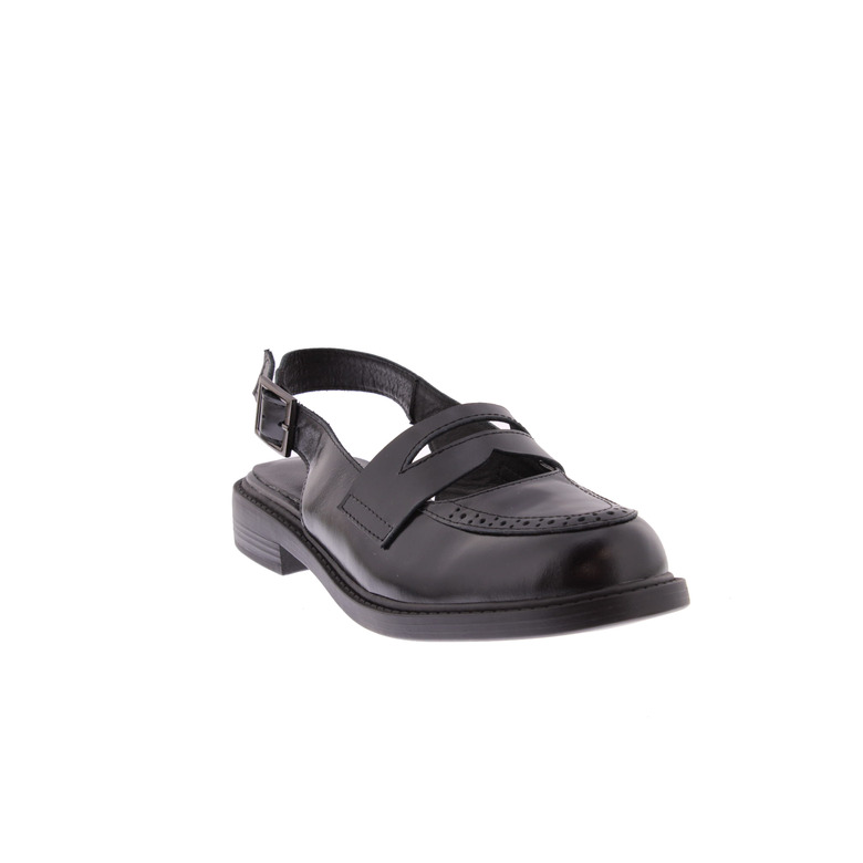 All Black slingbacks zwart 2