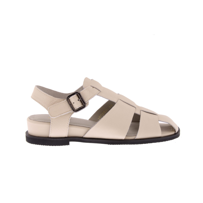 All Black sandalen ecru 1