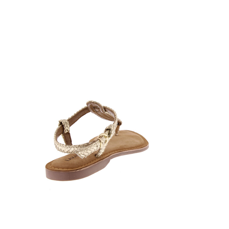 Lazamani sandalen goud 4