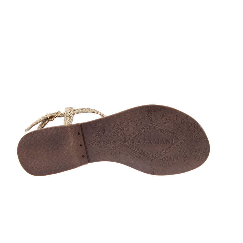 Lazamani sandalen goud 5