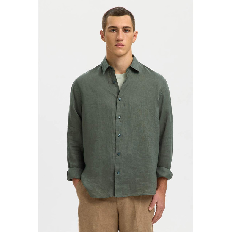 Selected Homme hemd groen 2