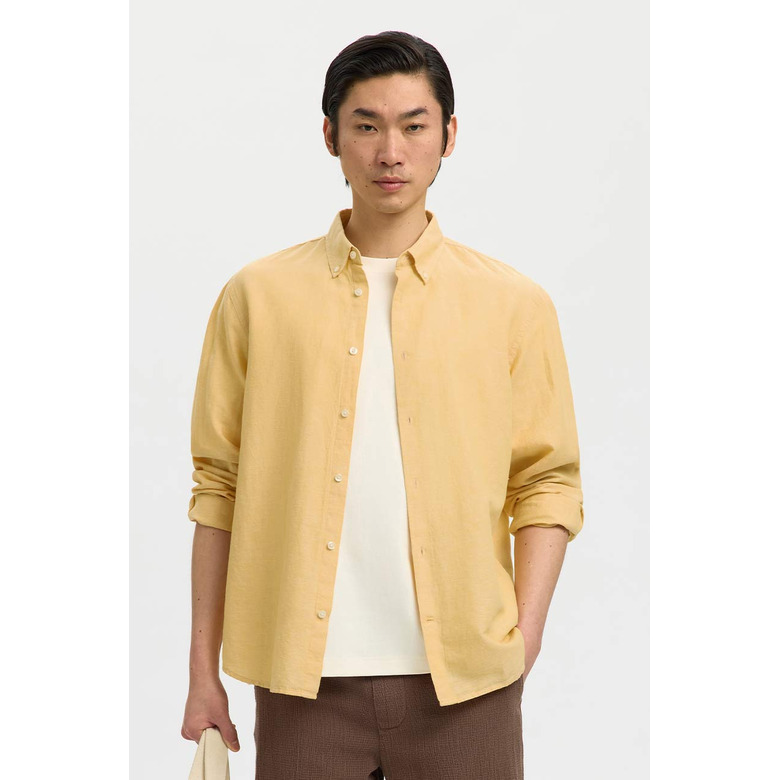 Selected Homme chemise jaune 2