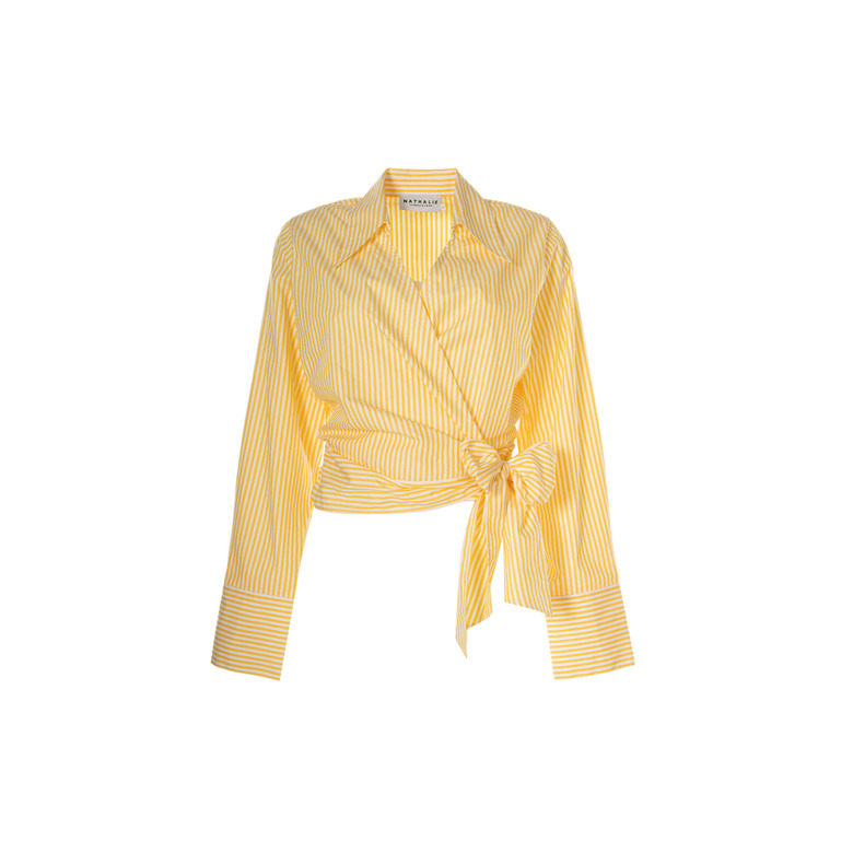 Nathalie Vleeschouwer chemisier jaune 1