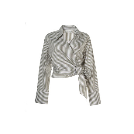 Nathalie Vleeschouwer chemisier vert