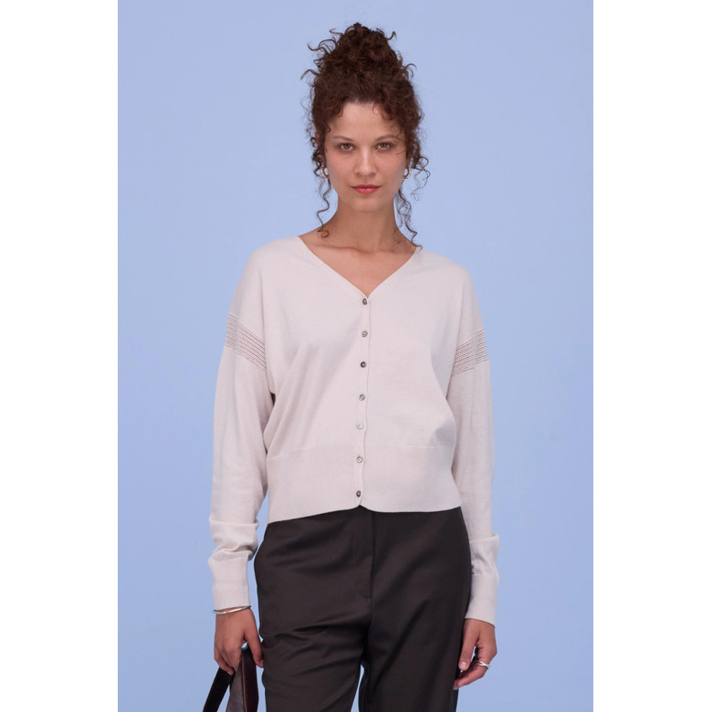 Nathalie Vleeschouwer cardigan beige 2