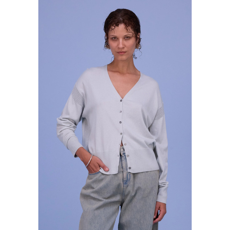 Nathalie Vleeschouwer cardigan blauw 2