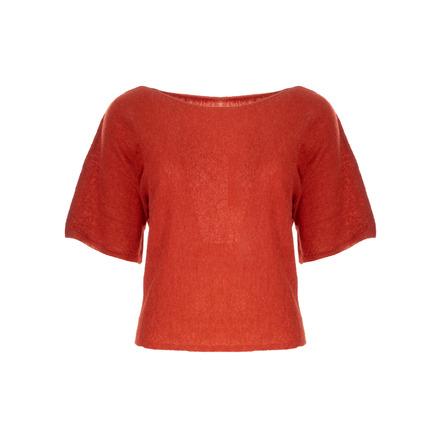 Nathalie Vleeschouwer pull rouge