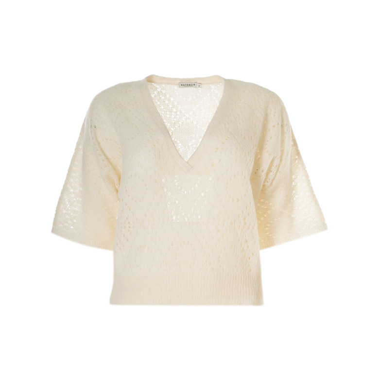 Nathalie Vleeschouwer trui ecru 1
