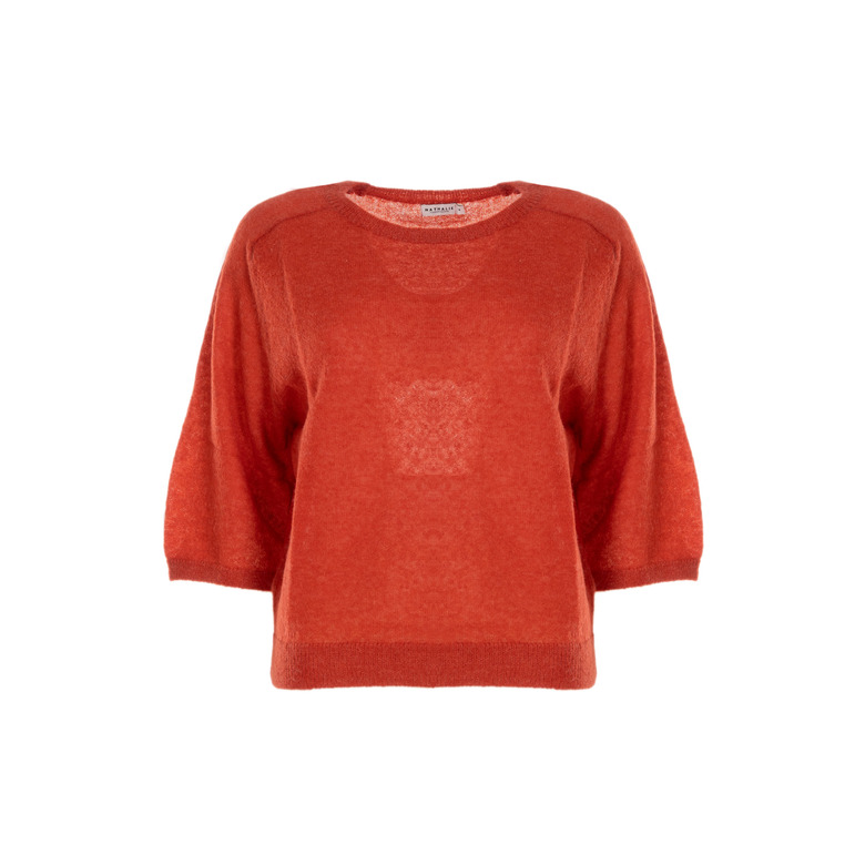 Nathalie Vleeschouwer trui rood 1