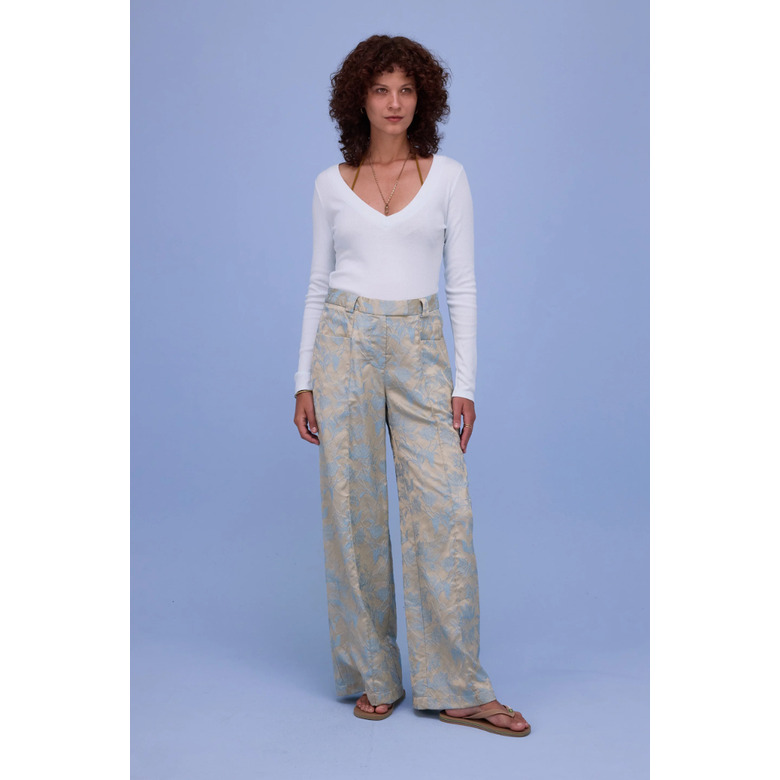 Nathalie Vleeschouwer broek blauw 2