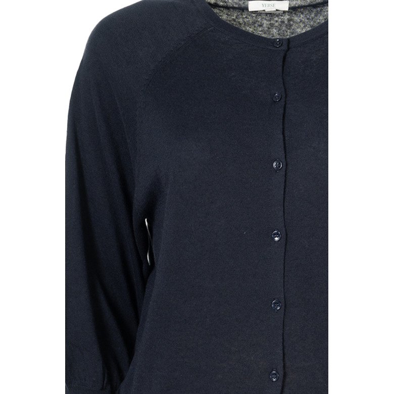 Yerse strickjacke blau 2