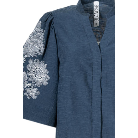Dame Blanche blouse blauw