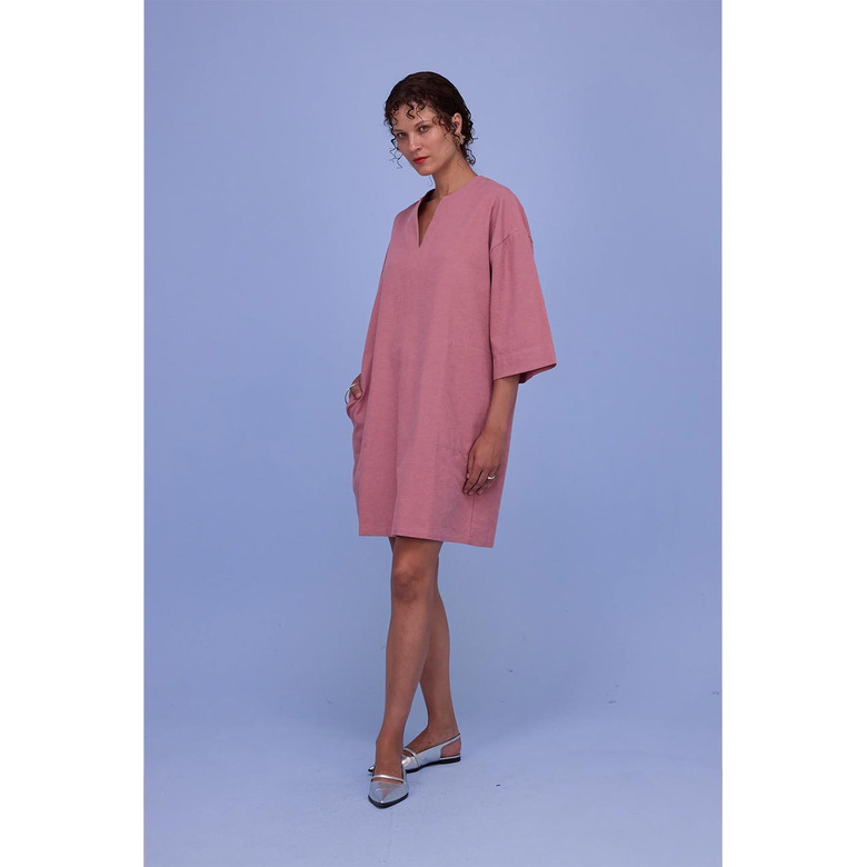 Nathalie Vleeschouwer jurk roze 2