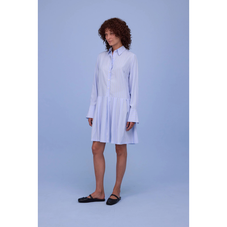 Nathalie Vleeschouwer jurk blauw 2