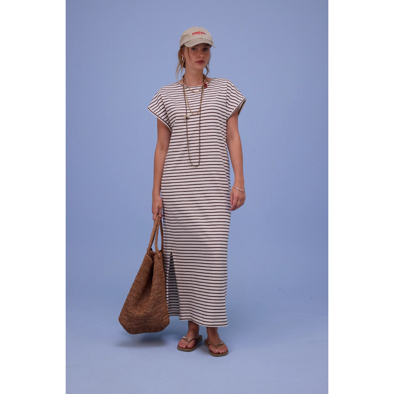 Nathalie Vleeschouwer jurk bruin 2