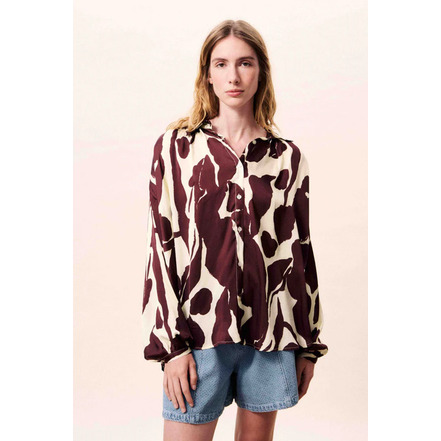 Frnch chemisier brun