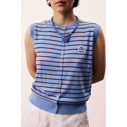 Frnch cardigan blauw