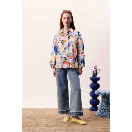 Frnch chemisier multicolor