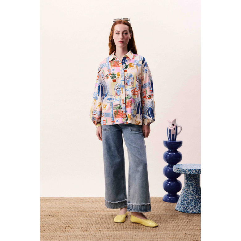 Frnch chemisier multicolor 2