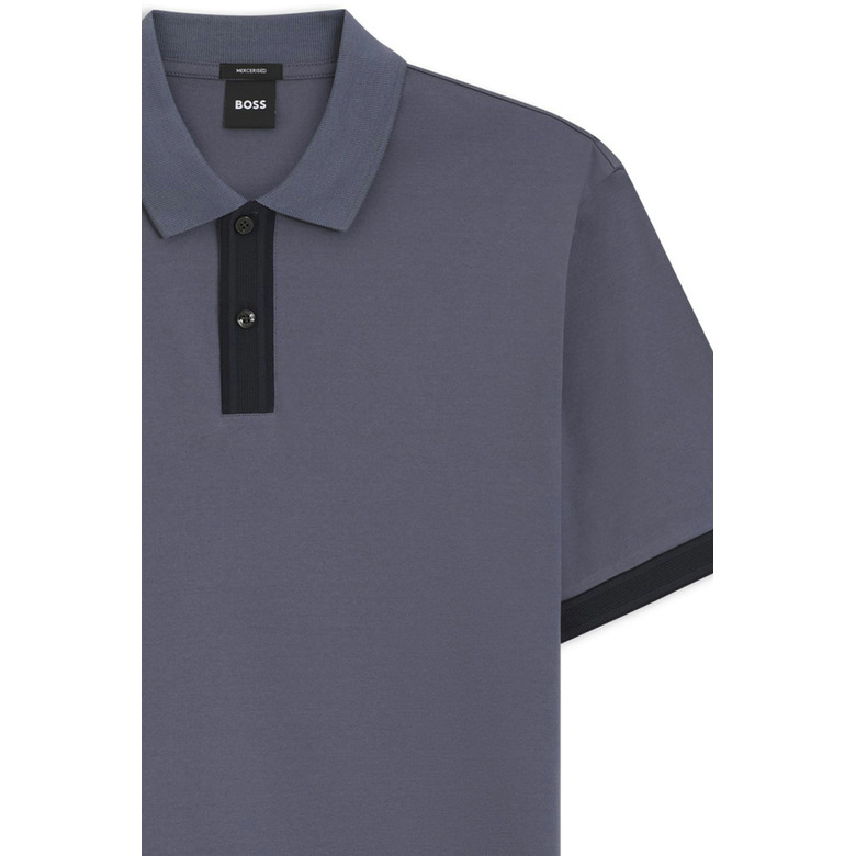 Boss polo blauw 2