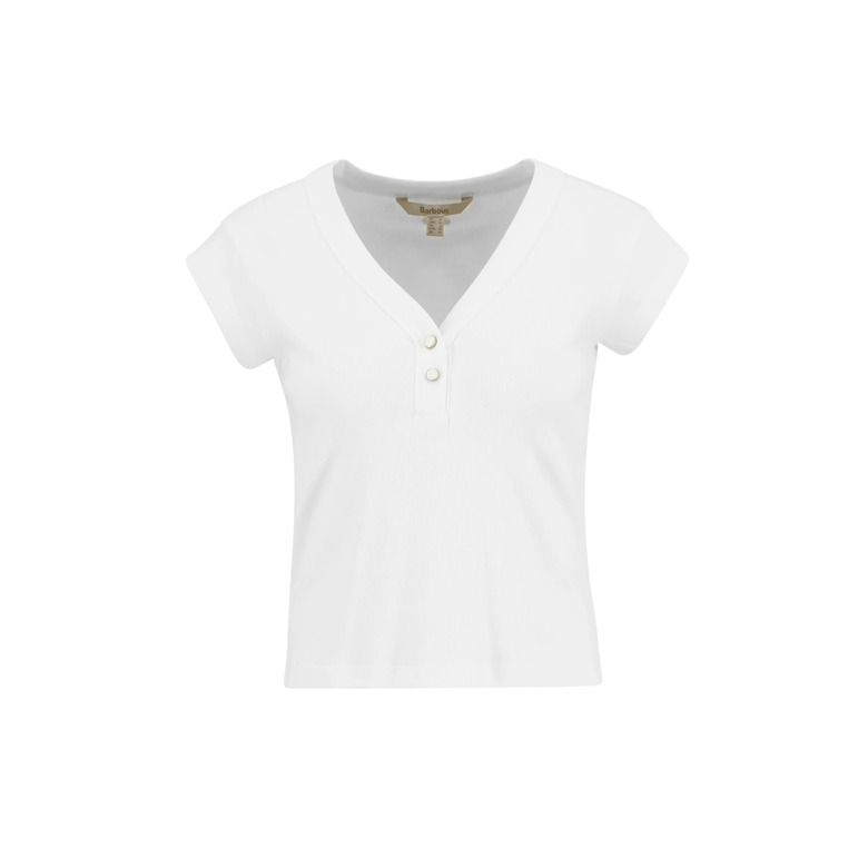 Barbour t-shirt wit 1
