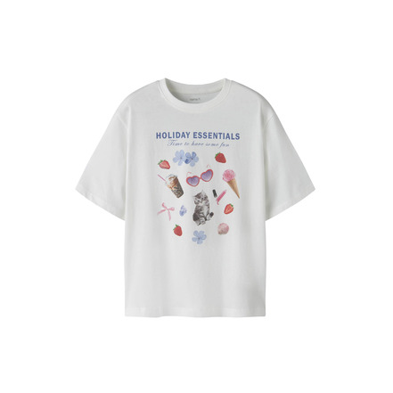 Name It Meisjes t-shirt ecru