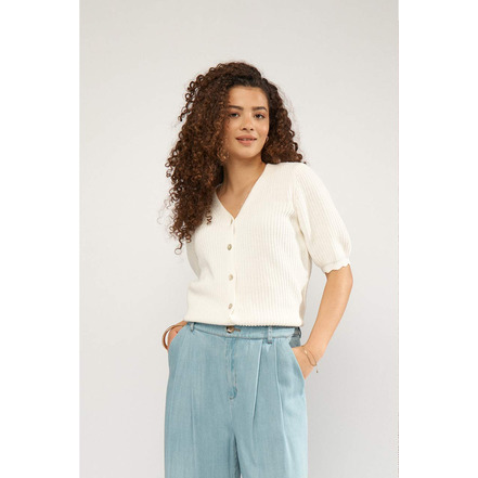 Numph strickjacke ecru