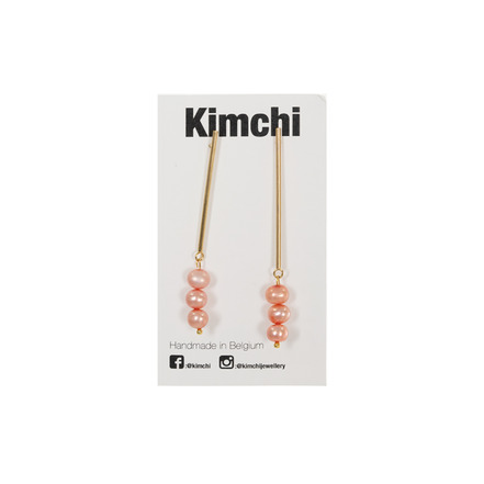 Kimchi oorbellen roze