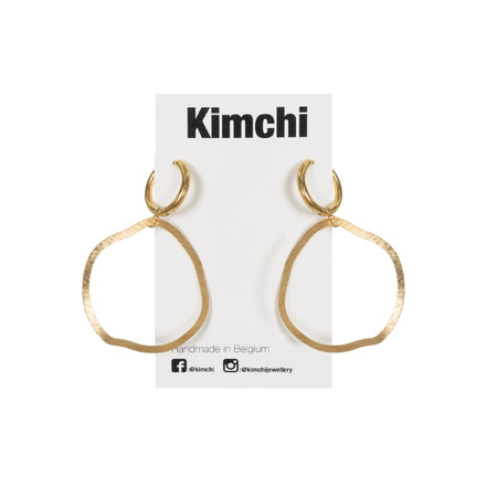 Kimchi oorbellen goud