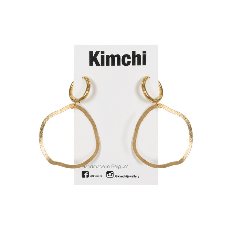 Kimchi oorbellen goud 1