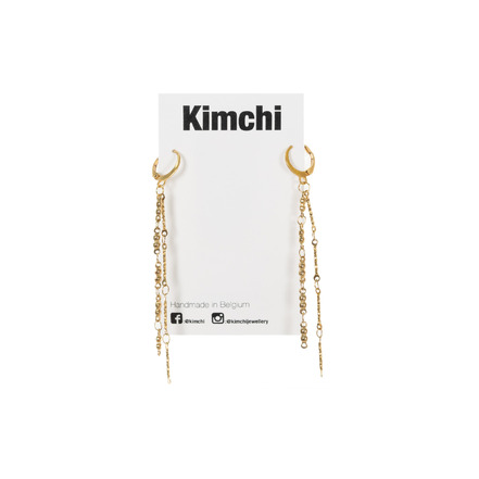 Kimchi oorbellen goud