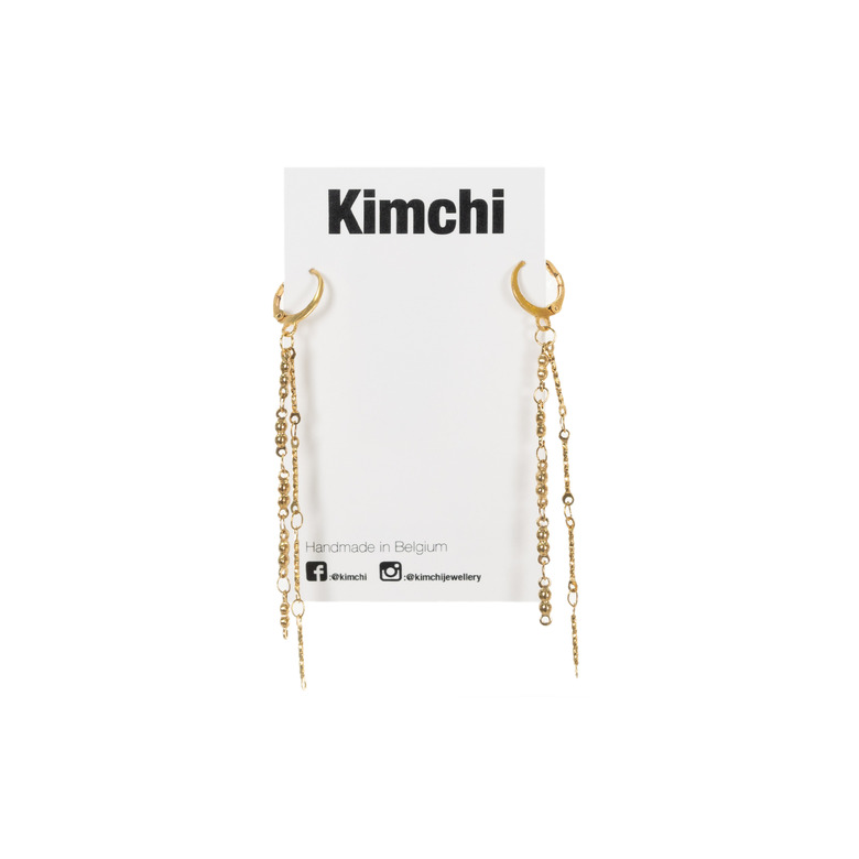 Kimchi oorbellen goud 1