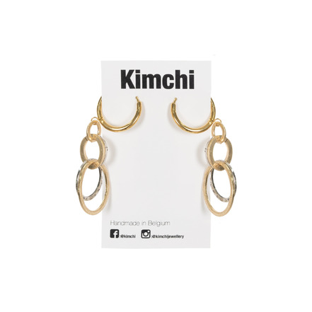 Kimchi oorbellen goud