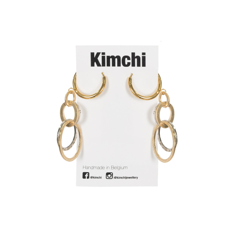 Kimchi oorbellen goud 1